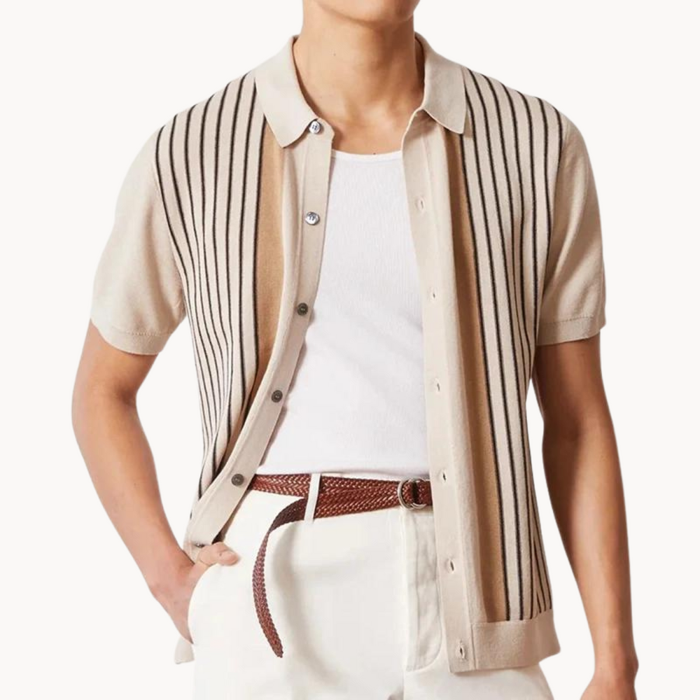 Stephan - Retro Inspiriert Poloshirt