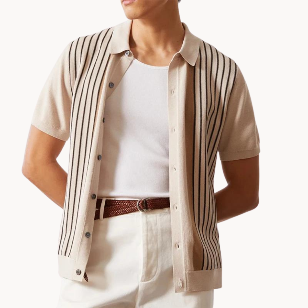 Stephan - Retro Inspiriert Poloshirt