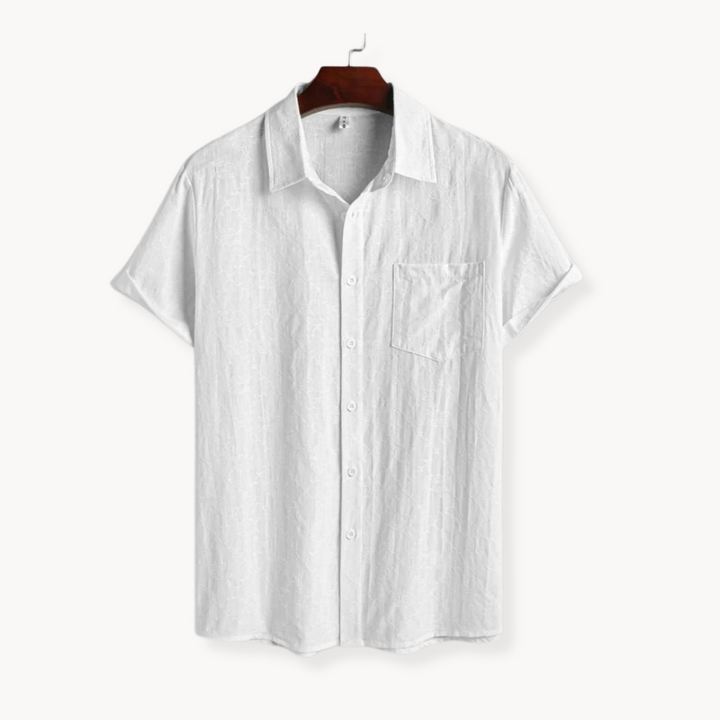 Xander - Baumwoll-Jacquard Poloshirt