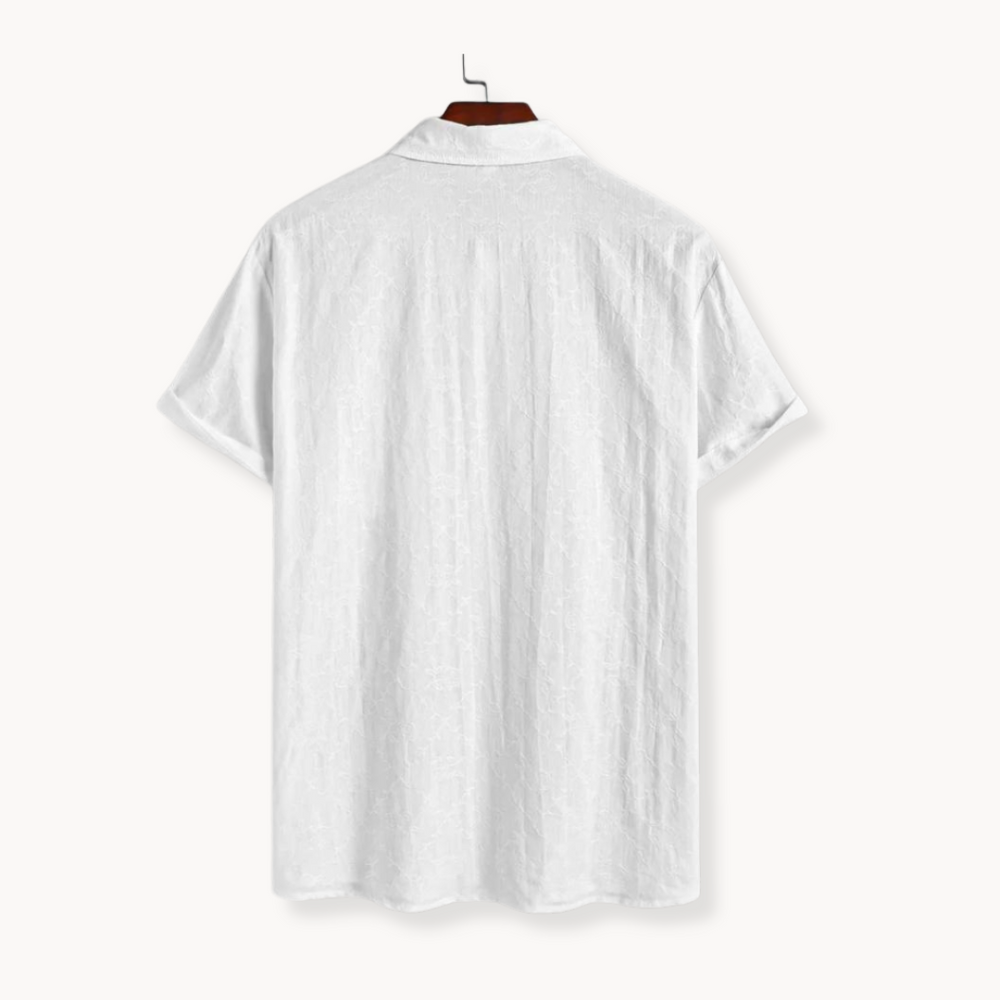 Xander - Baumwoll-Jacquard Poloshirt