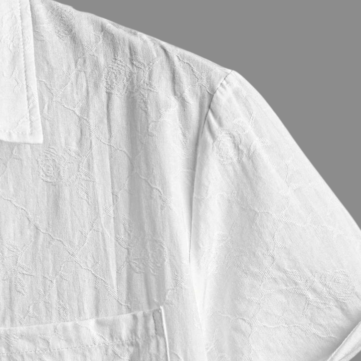Xander - Baumwoll-Jacquard Poloshirt