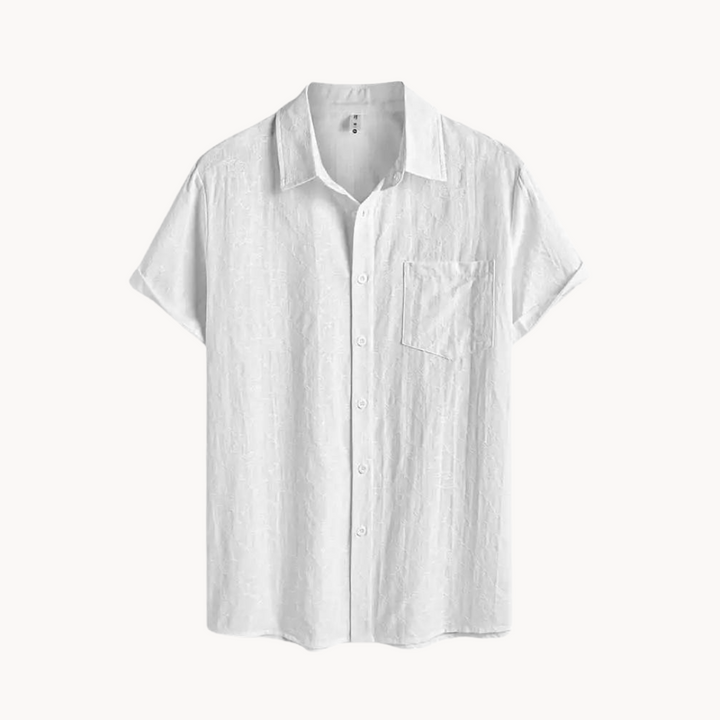 Xander - Baumwoll-Jacquard Poloshirt