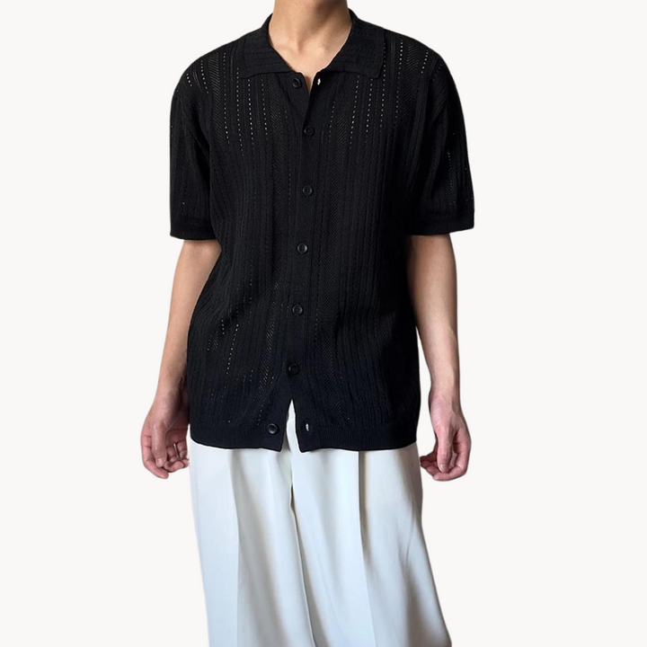 Gaius - Luftig Häkelshirt
