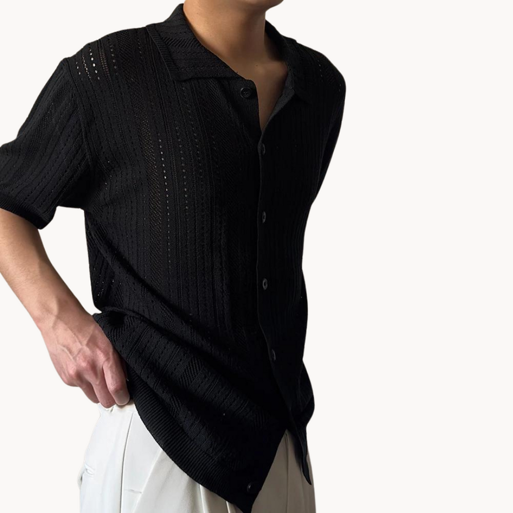 Gaius - Luftig Häkelshirt