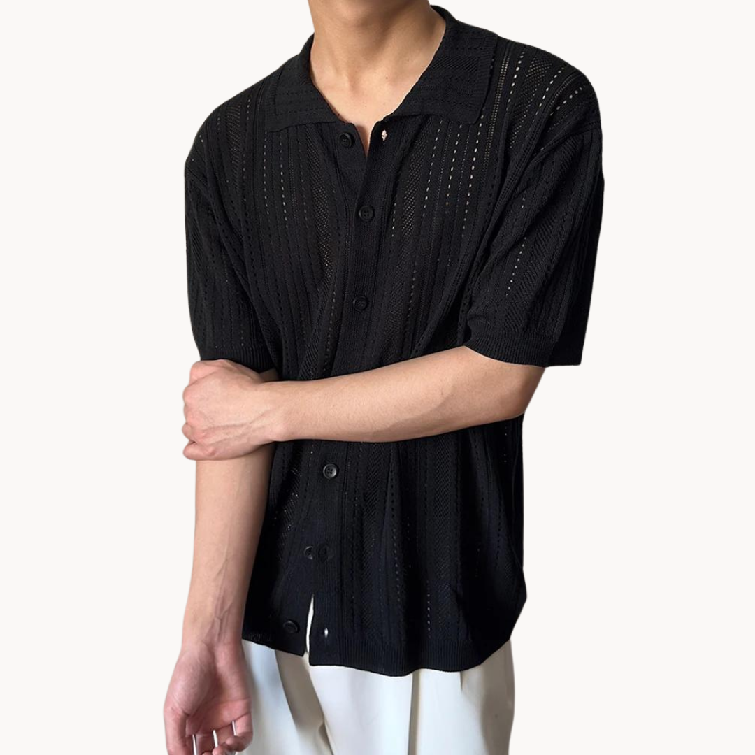 Gaius - Luftig Häkelshirt