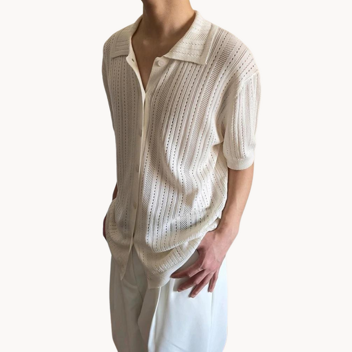 Gaius - Luftig Häkelshirt
