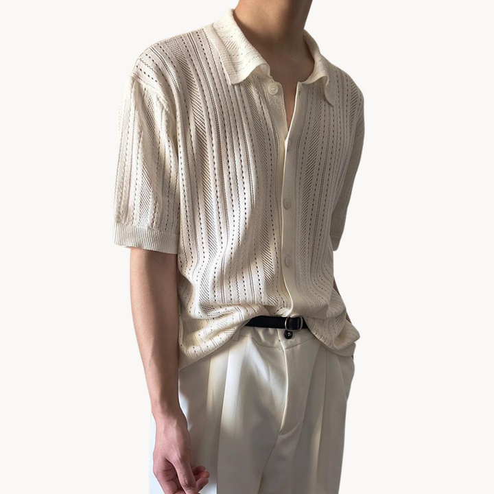 Gaius - Luftig Häkelshirt