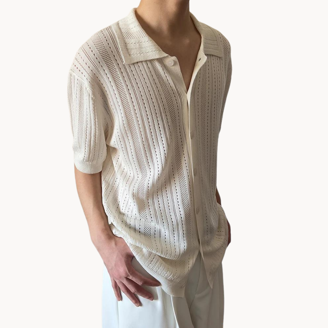 Gaius - Luftig Häkelshirt