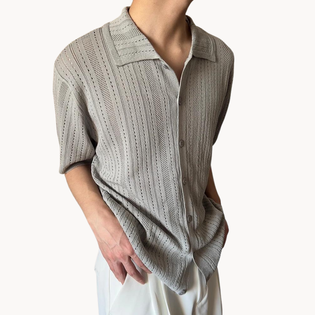 Gaius - Luftig Häkelshirt