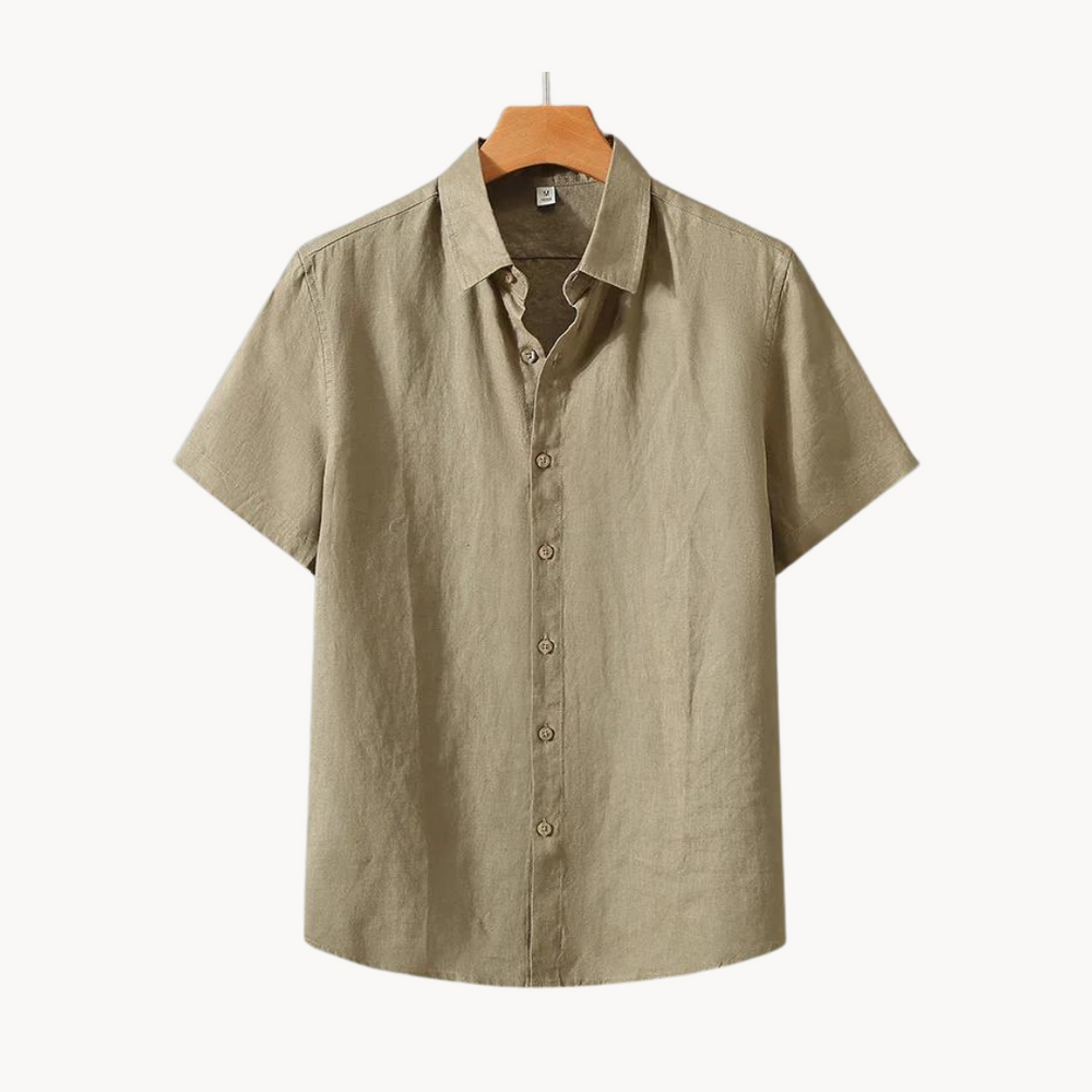Halston - Leinen Button-Down  Hemd