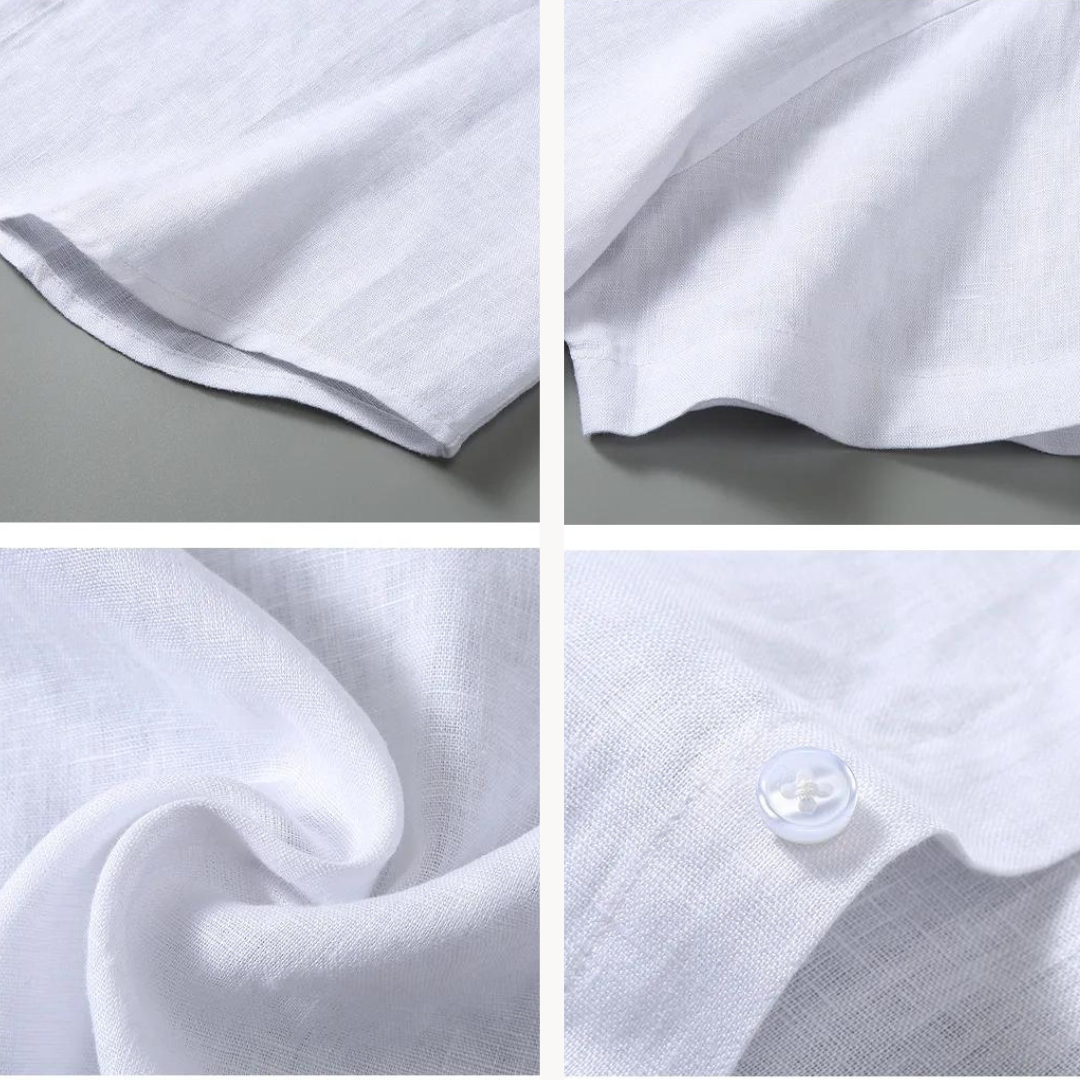 Halston - Leinen Button-Down  Hemd