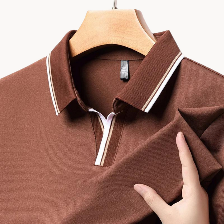 Floyd - Knopfloses Tipped Poloshirt