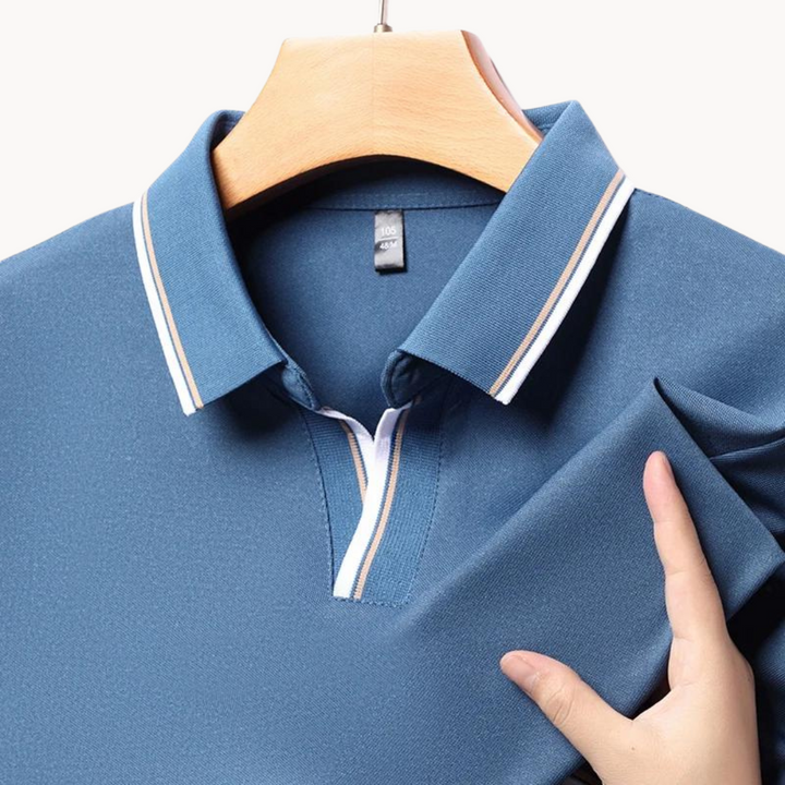 Floyd - Knopfloses Tipped Poloshirt