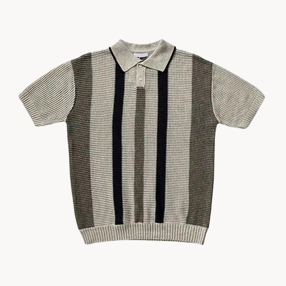 Ezra - Vintage Gestreiftes Polo