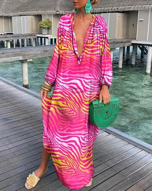 Bea - Kleid mit tiefem V-Ausschnitt