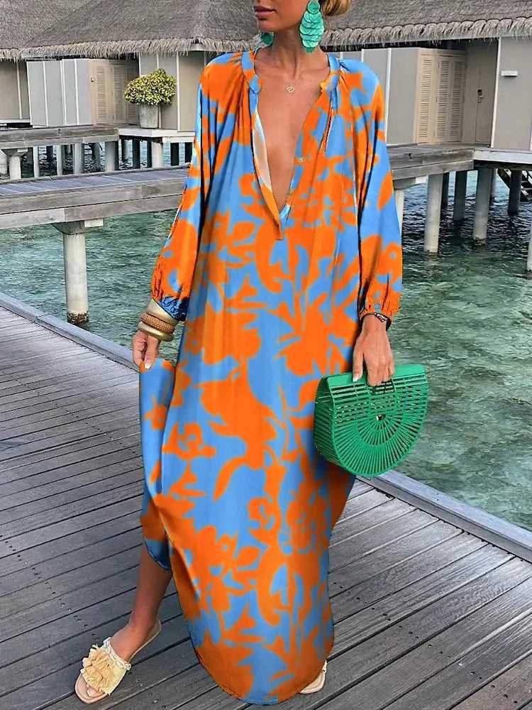 Bea - Kleid mit tiefem V-Ausschnitt