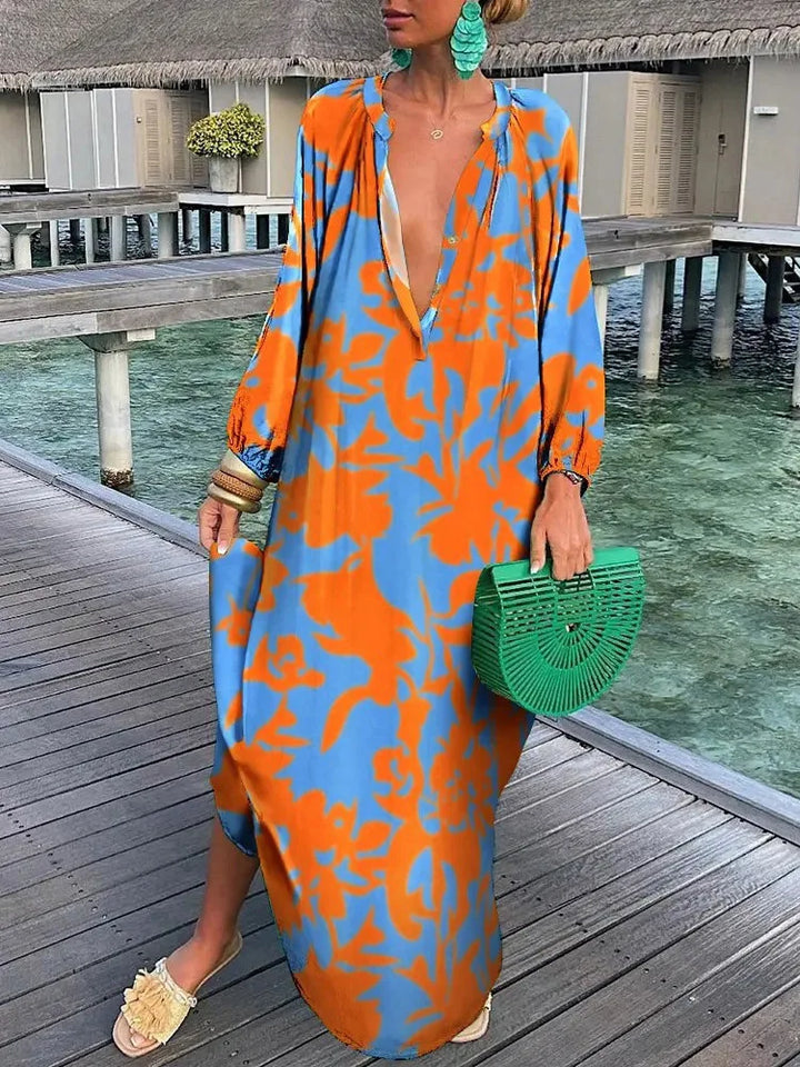 Bea - Kleid mit tiefem V-Ausschnitt