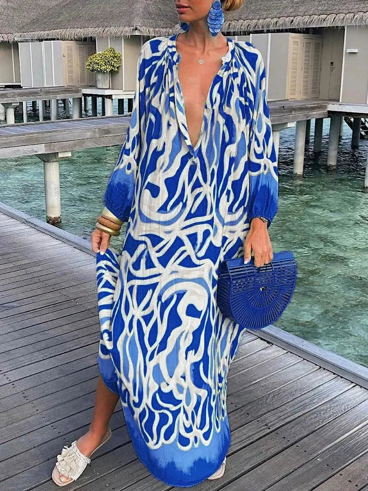 Bea - Kleid mit tiefem V-Ausschnitt