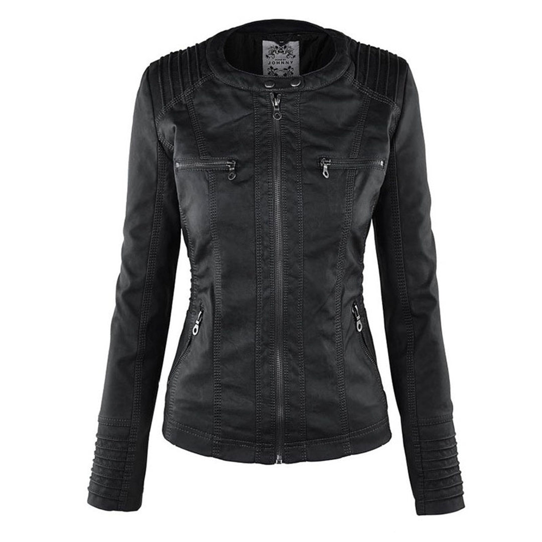 Gia - Leder-Bikerjacke