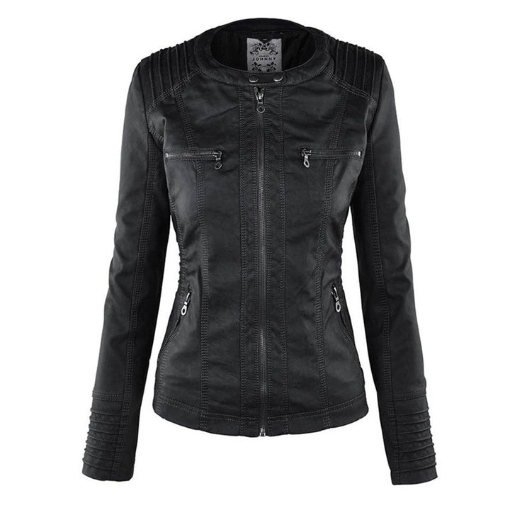 Gia - Leder-Bikerjacke