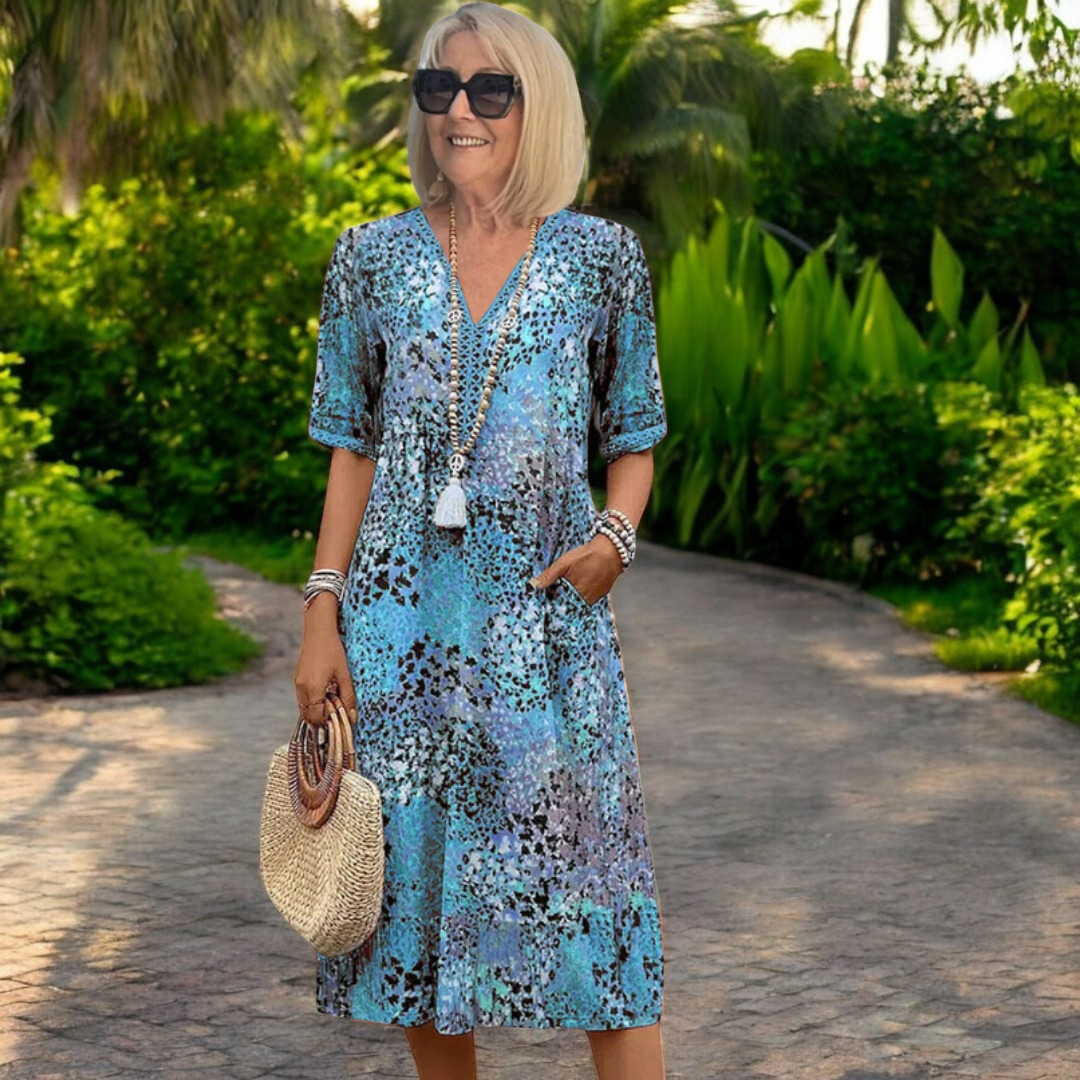 Vanessa - Schmeichelndes Boho-Kleid