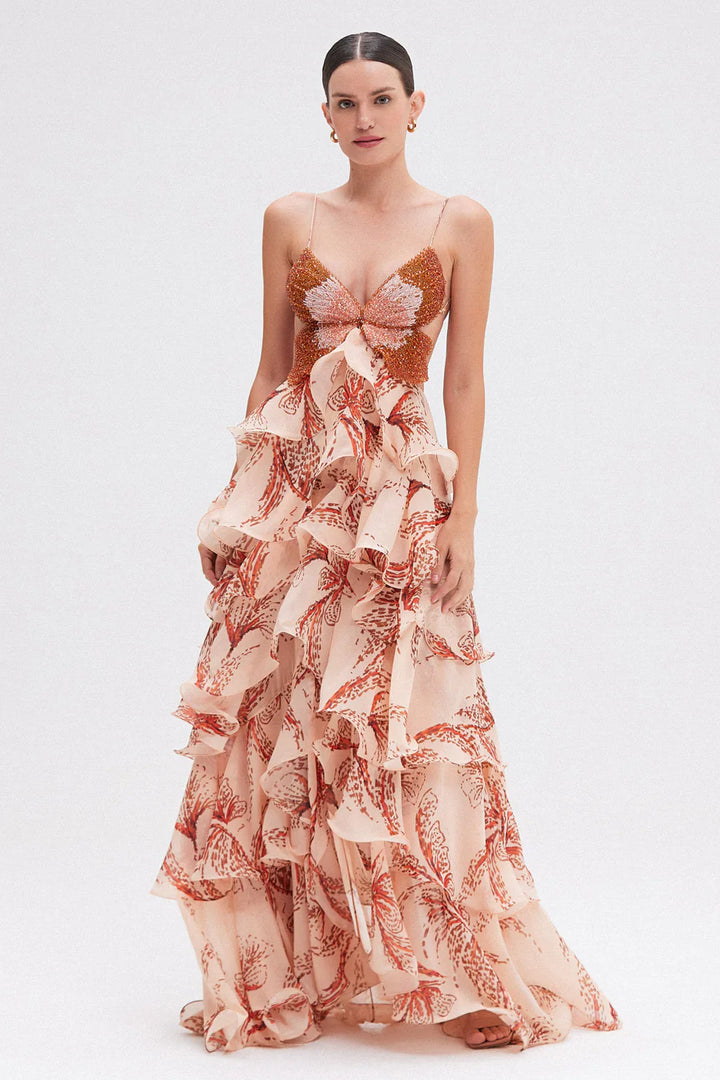 Nahia | Kleid mit Rüschen