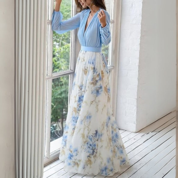 Dolores - Langes Kleid mit Blumenmuster