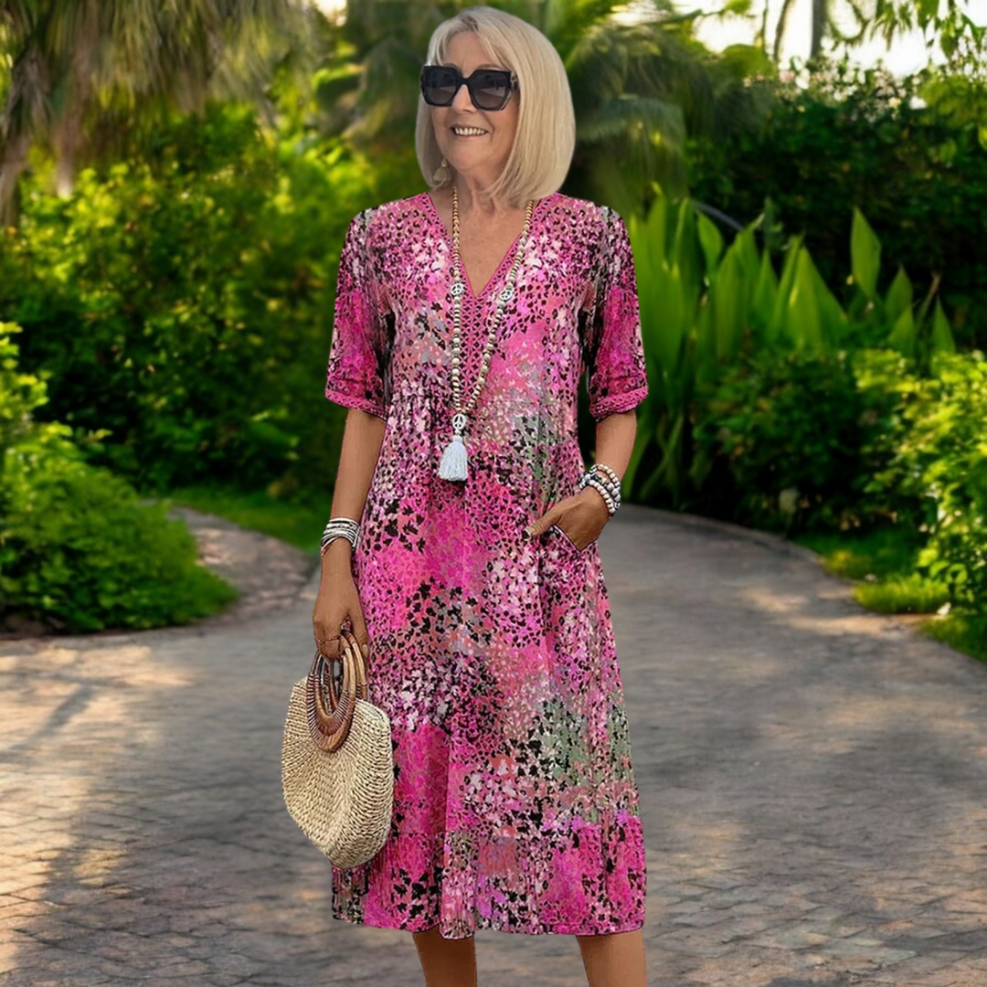 Vanessa - Schmeichelndes Boho-Kleid