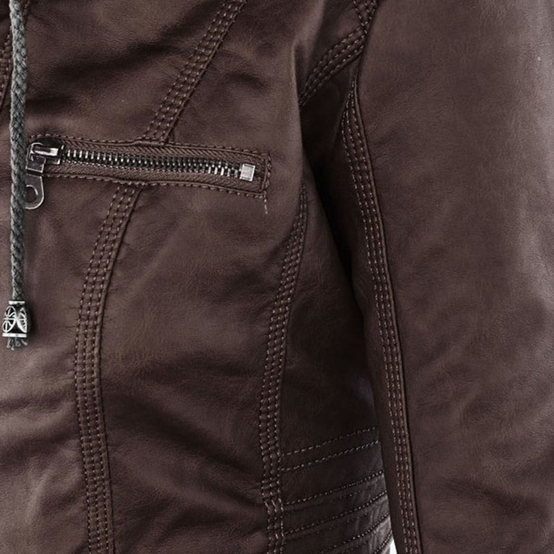 Gia - Leder-Bikerjacke