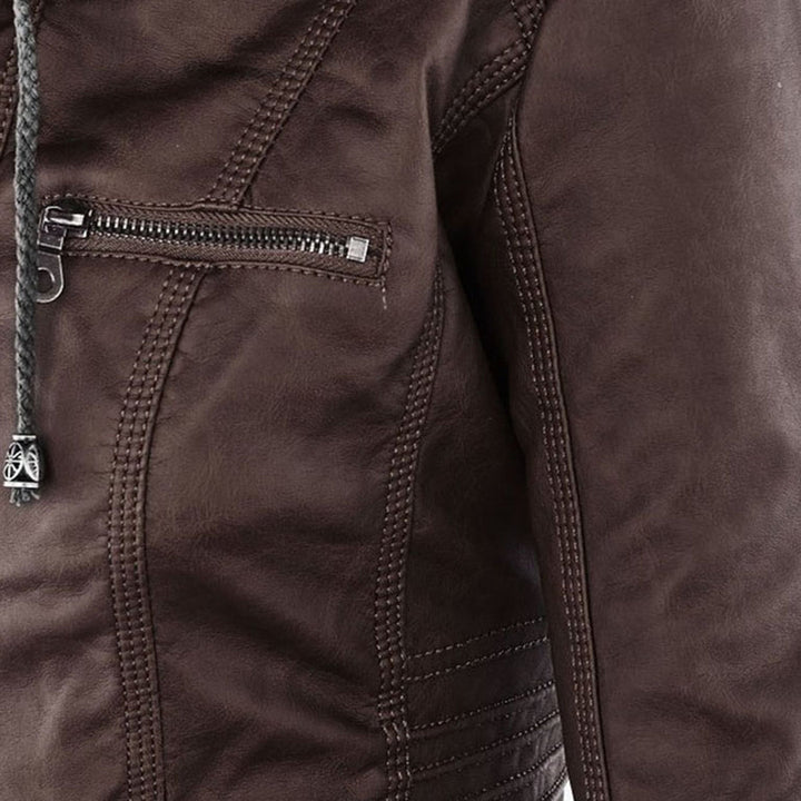 Gia - Leder-Bikerjacke