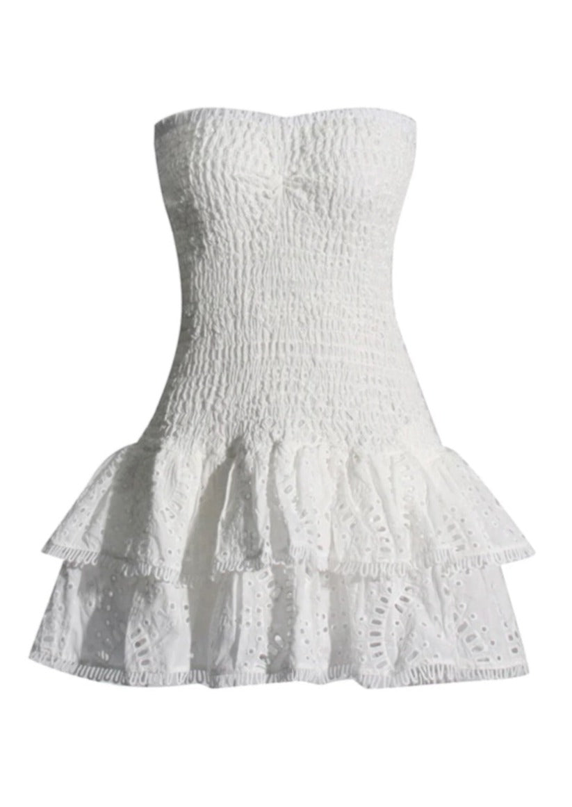 Victoria | Trägerloses Minikleid