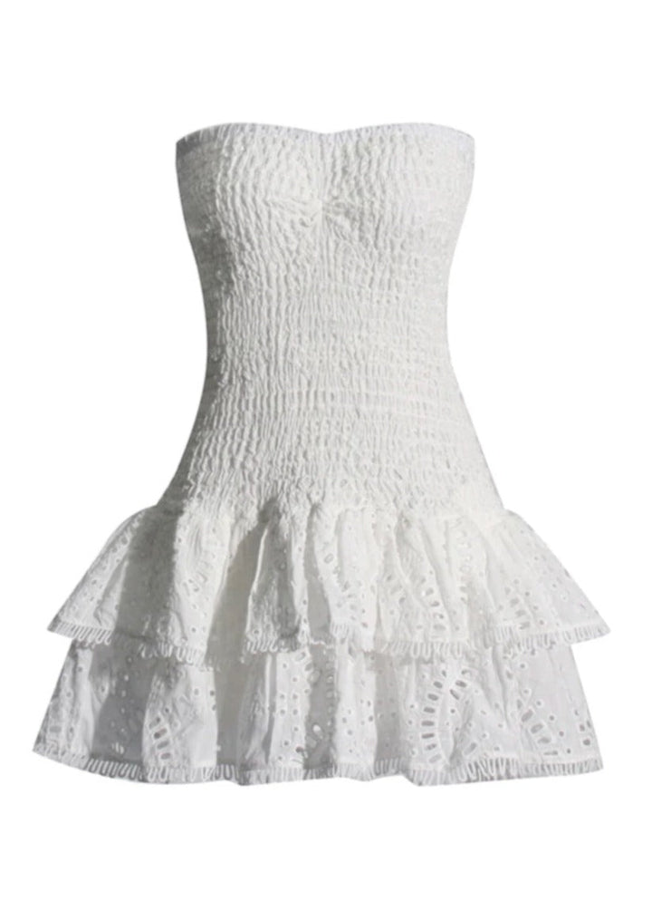 Victoria | Trägerloses Minikleid