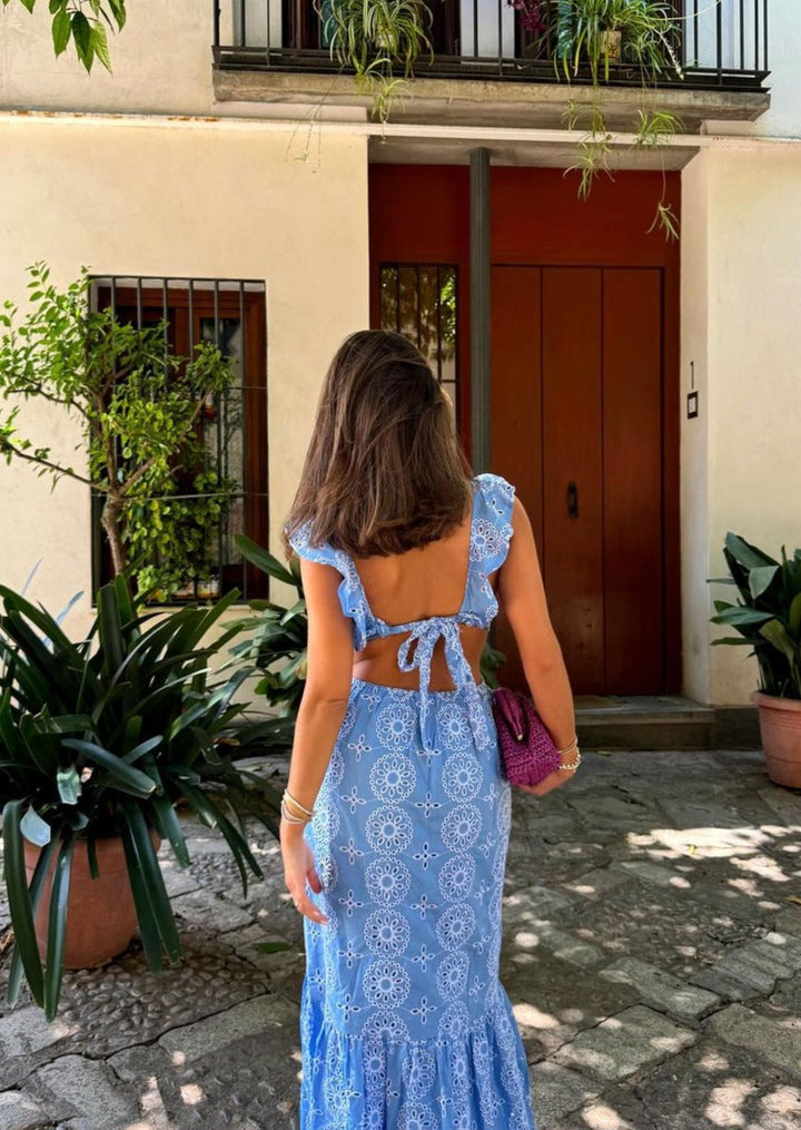 Camila | Maxikleid mit Rüschen