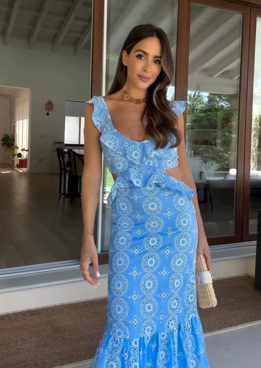 Camila | Maxikleid mit Rüschen