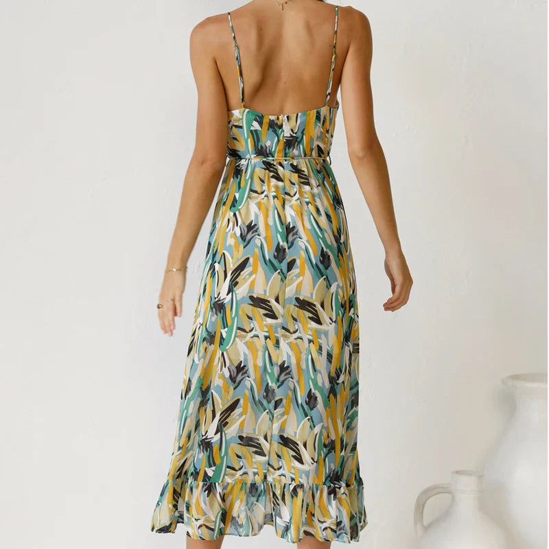 Clara™ | Elegantes Bedrucktes Maxikleid