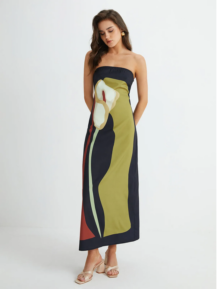Harper | Trägerloses Maxikleid