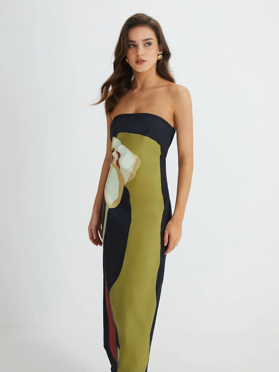 Harper | Trägerloses Maxikleid