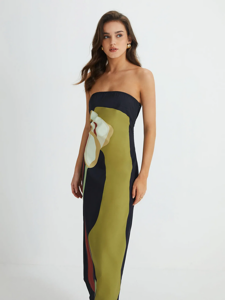 Harper | Trägerloses Maxikleid