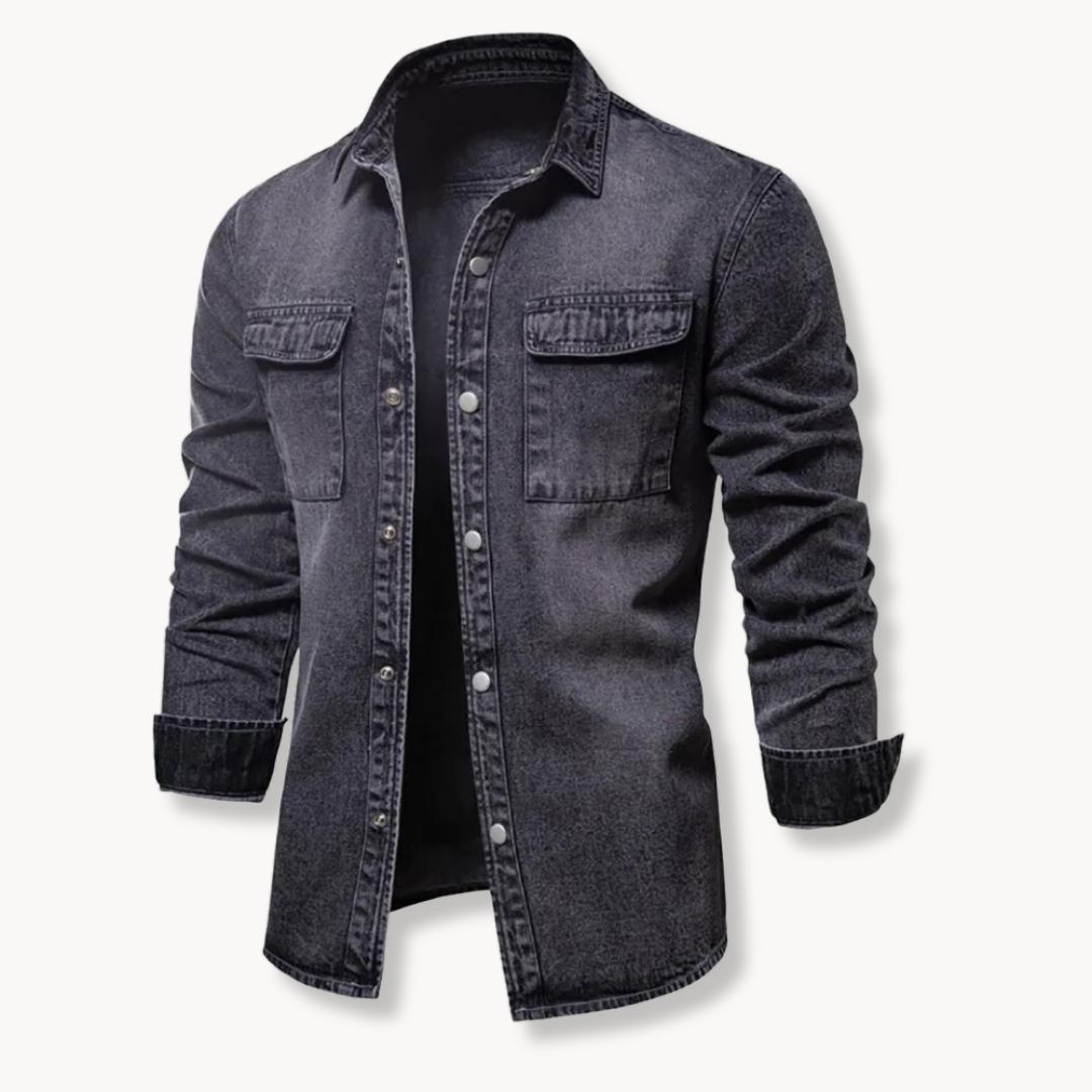 Aaden - Luxurious Denim-Hemd