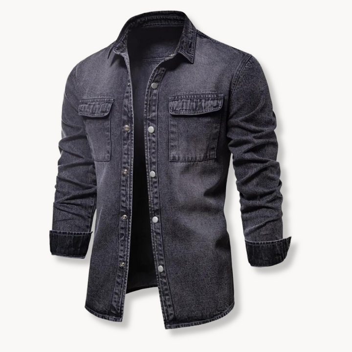 Aaden - Luxurious Denim-Hemd