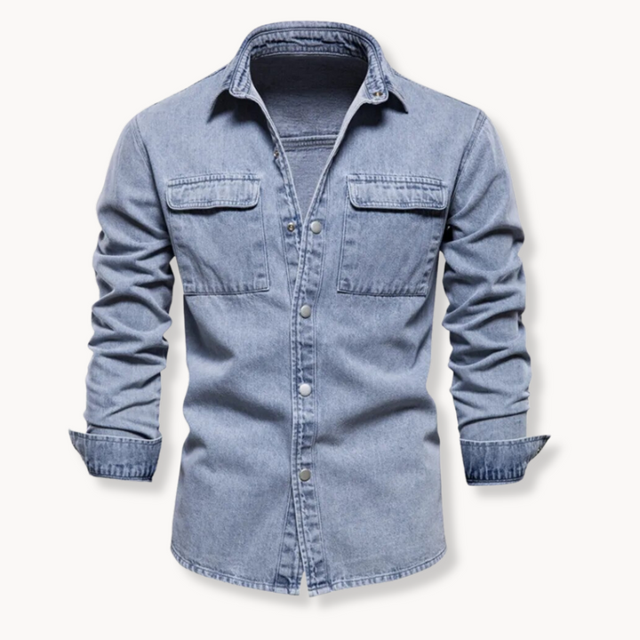 Aaden - Luxurious Denim-Hemd