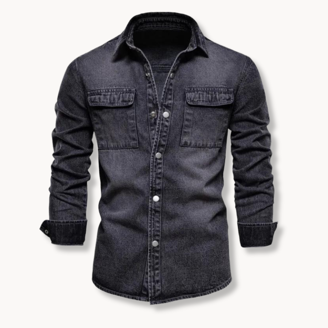 Aaden - Luxurious Denim-Hemd