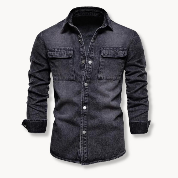 Aaden - Luxurious Denim-Hemd