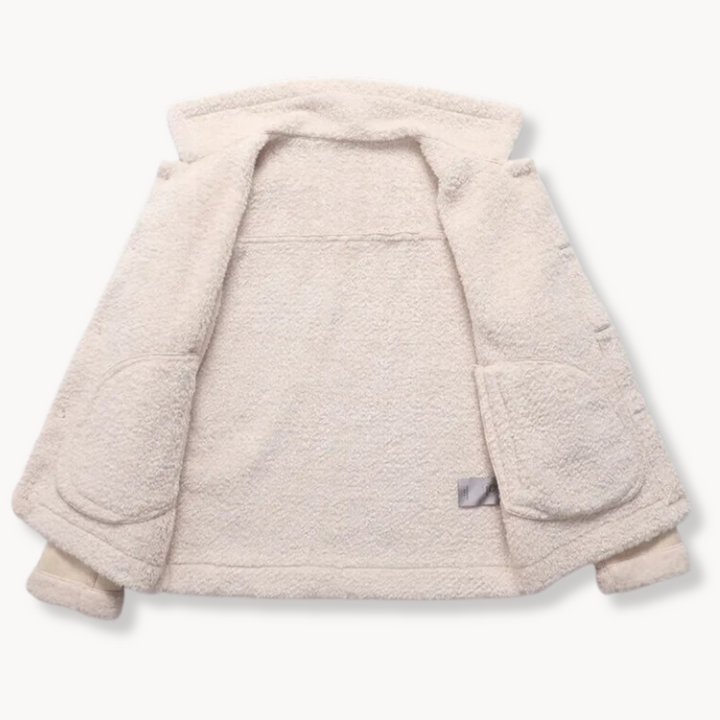 Cael - Lederjacke mit Lammfell