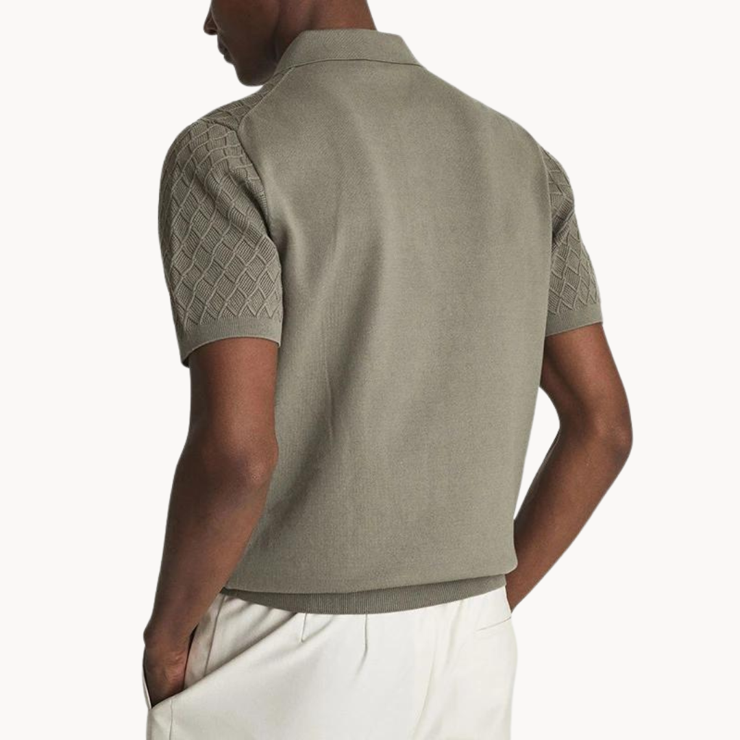 Paxton - Klassisch Strukturiert Gestricktes Polo