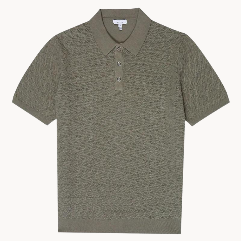 Paxton - Klassisch Strukturiert Gestricktes Polo