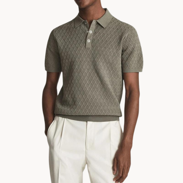 Paxton - Klassisch Strukturiert Gestricktes Polo