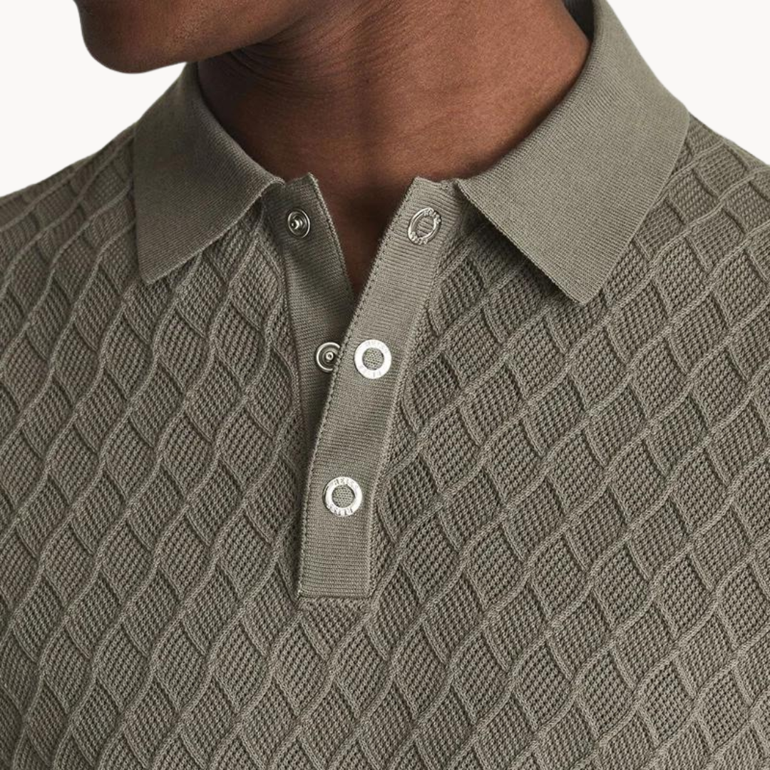 Paxton - Klassisch Strukturiert Gestricktes Polo