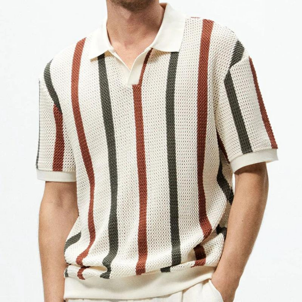 Clement - Gestreiftes Poloshirt mit lockerer Passform