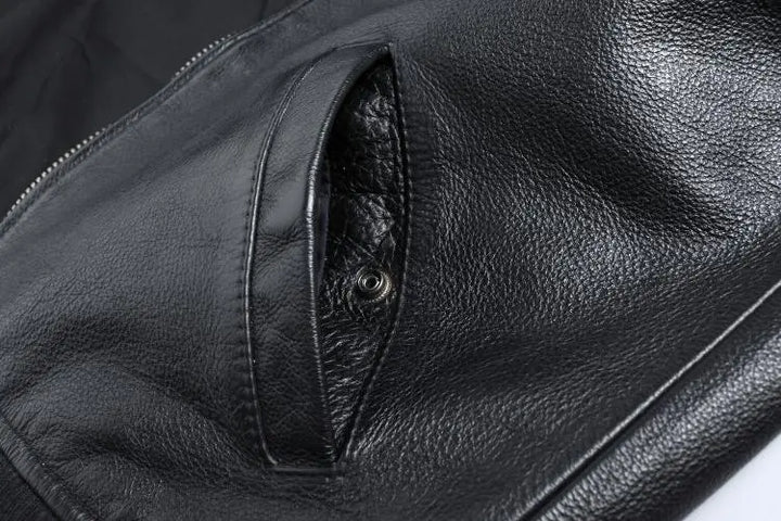 Oslo - Leder Bomberjacke